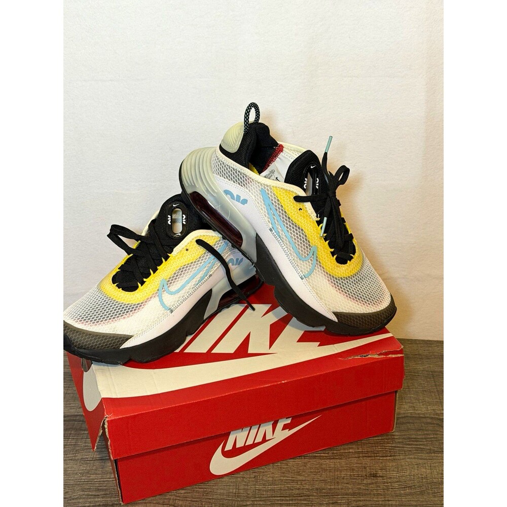 Nike Air Max 2090 GS Youth Sneakers US 5.5Y White Black CJ4066-103